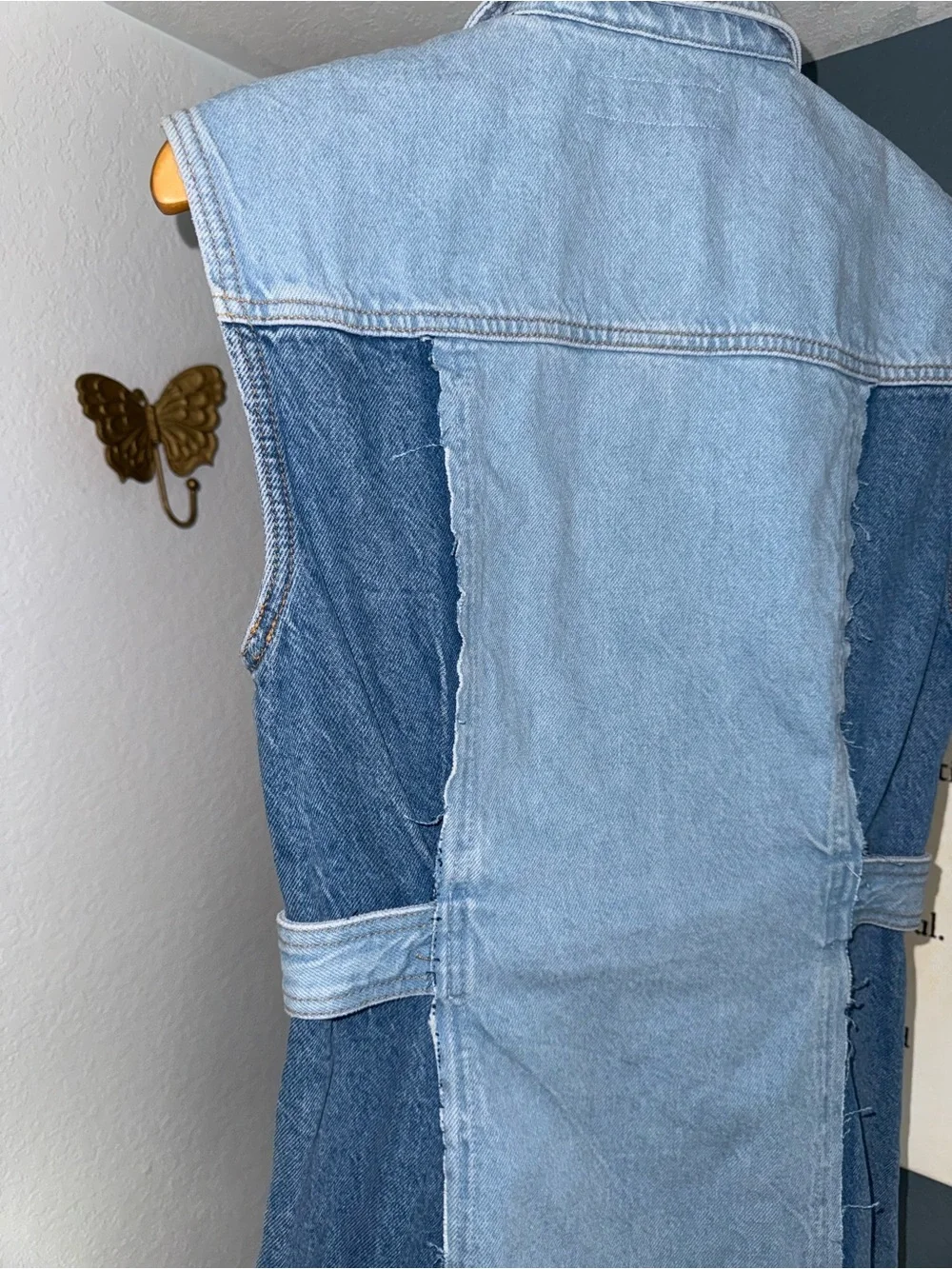 ZARA Denim Mini Dress - Picture 7 of 16
